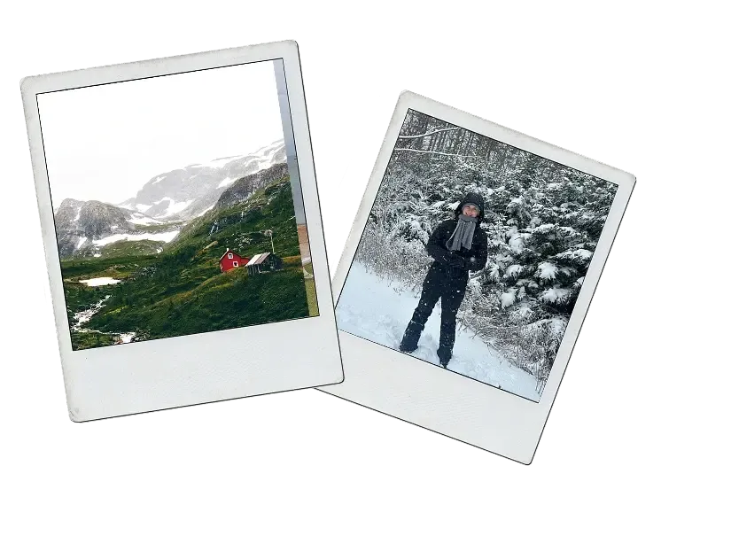 Polaroid-Collage: Dänische Kultur im Schüleraustausch erleben