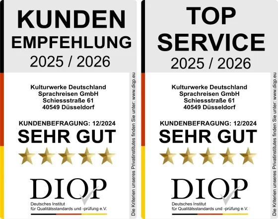 DIQP-Zertifikate für Top Service und Kundenempfehlung 2025/2026
