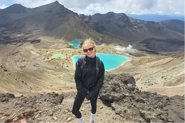 Schülerin Neuseeland Emerald Lakes