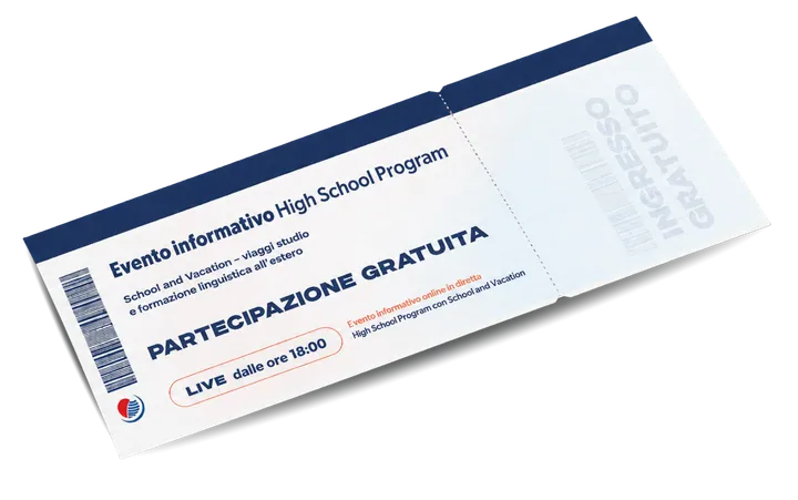 Biglietto per l'evento informativo online gratuito sull'High School Program