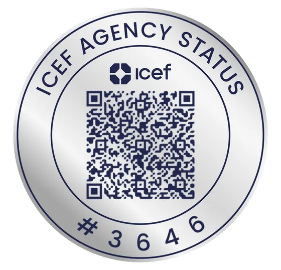 Siegel: ICEF Agency Status Nr. 3646