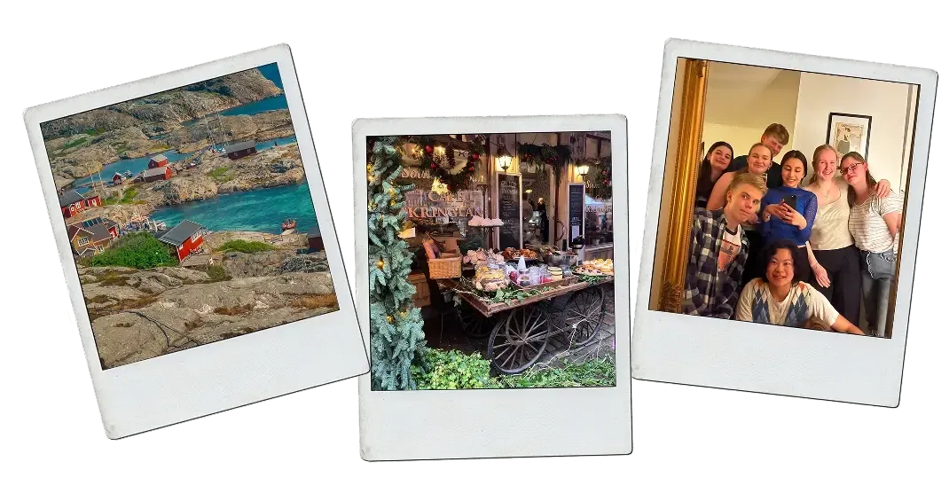 Polaroid-Collage: Die schwedische Kultur erleben