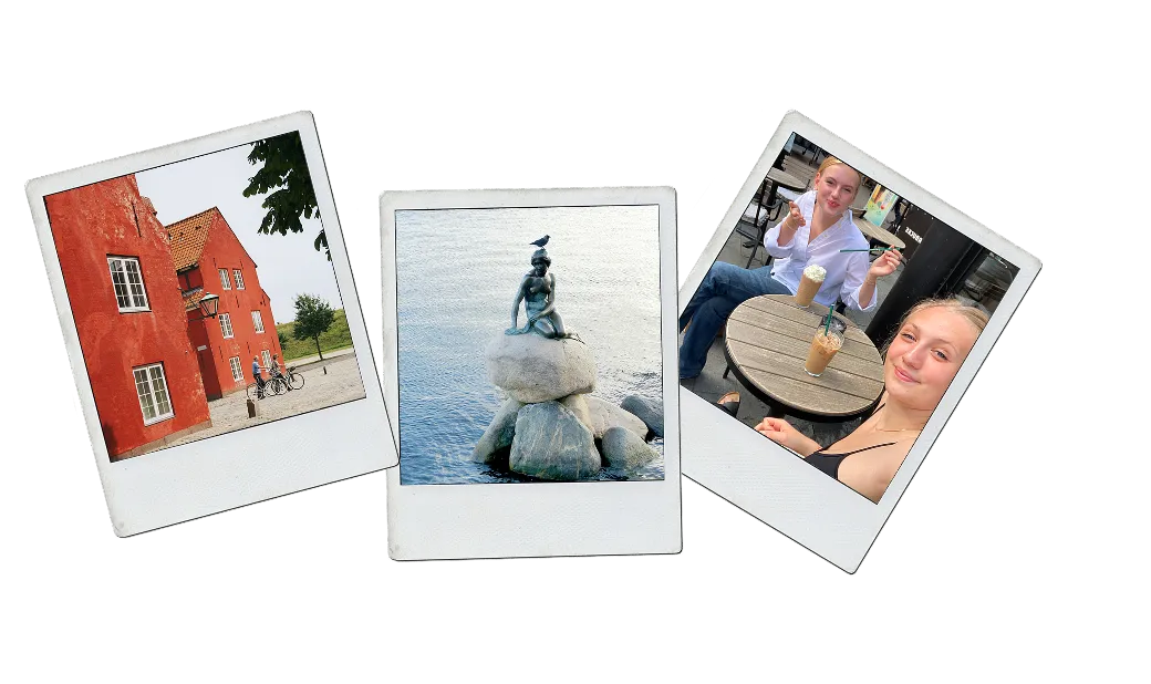 Polaroid-Collage: Dänische Kultur im Schüleraustausch erleben